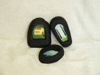Handmade Solid Black Wood Wall Hanging Picture Frame Set with Artwork
