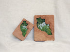 Large and Small Solid Wood Wall Hanging Picture Frame Set - Flowing Stream
