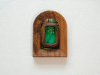 Large and Small Solid Walnut Wood Wall Hanging Picture Frame Set with Artwork