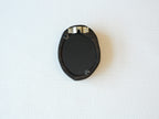 black walnut wood wall art frame back view with hanging hardware wall mount design