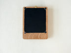 Large handmade solid wood wall art picture frame back view with hanging hardware and removable back panel.