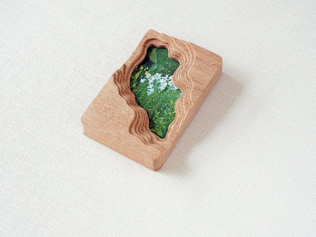 Large and Small Solid Wood Wall Hanging Picture Frame Set - Flowing Stream