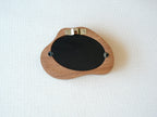 Back view of the cloud wood frame, showing the sturdy wall-mounting hook and secure backing hardware.