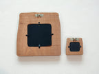Large and Small Solid Wood Wall Hanging Picture Frame Set with Forest Artwork