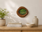 Large and Small Solid Walnut Wood Wall Hanging Picture Frame Set – Lake Shapes