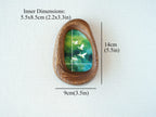 Handmade Solid Walnut Wood Wall Hanging Picture Frame Set with Artwork