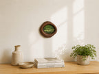 Large and Small Solid Walnut Wood Wall Hanging Picture Frame Set – Lake Shapes